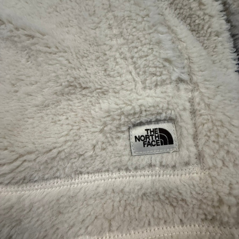 The North Face Women's Ridge Full-Zip Hooded Jacket Cream Size M Fleece Outdoor